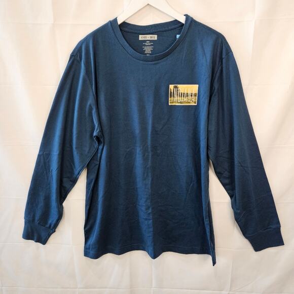 State Of Mine Indiana Long Sleeve Tee Blue Size Large - Picture 3 of 8